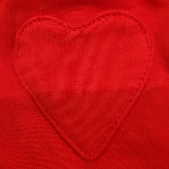 Adorable! Carter's Baby 2-Piece Red Jumper & Pink Shirt with Hearts 3 Mo - Picture 4 of 12